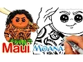 How to Draw Maui step by step Chibi - Disney Moana