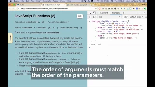 js24 JavaScript Functions 2 - Parameters