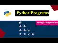 Printing Stars in Right Triangle Shape Python Pattern Program String Multiplication