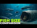 Guppy Fish To Whale Shark How Big Are These Fishes Epic Fish Size Comparison 3D