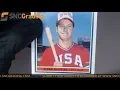 SNC Grading 1985 Topps Mark McGwire Rookie-Team USA Card Review 1626379425757