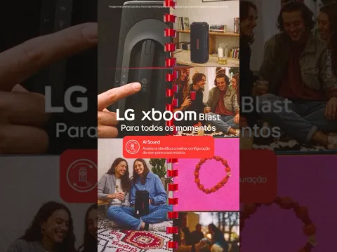 Com a LG xboom Blast, a trilha vai junto. 🔊 | LG