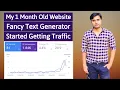 My 1 month old Fancy Text Generator Tool started getting traffic ranking and adsense earning