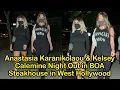 Anastasia Karanikolaou Kelsey Calemine Night Out in BOA Steakhouse in West Hollywood