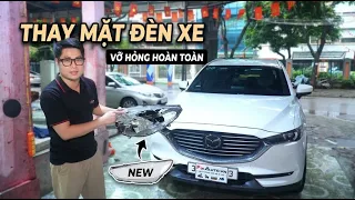 Replacing the Broken Headlight Lens on a Mazda CX-8 Restore to Like-New Condition