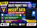 TYBSCIT PRACTICAL-5b NET Core Practical Create Product Table in SQL Server using Entity Framework