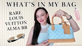 Louis Vuitton Alma BB Bleu Courrier What fits inside