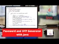 Password and OTP Generator With Java Java Project
