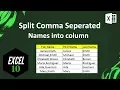 How to Split Full Names To First And Last Names By Comma