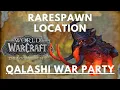 Qalashi War Party Rarespawn Location WoW Dragonflight 10 0 Dragon Isles the Waking Shores