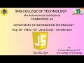 JavaScript - Introduction Web Technology SNS Institutions