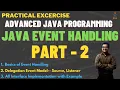 Event Handling in Java Delegation Event Model Event Classes Java Listener Interfaces PART 2