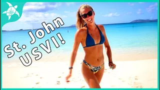Exploring EMPTY ST JOHN Island, USVI!