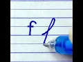 Learn to write print and cursive handwriting small letter f How to write alphabet for beginners
