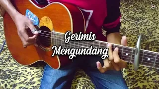 slam gerimis mengundang fingerstyle cover with lyric standard chord faiz fezz