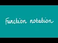 Function notation Unit 1 and 2 VCE Maths Methods