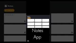 Simple Notes App using HTML CSS JavaScript