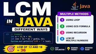 LCM in Java Different Ways to Find LCM Using Java Programs