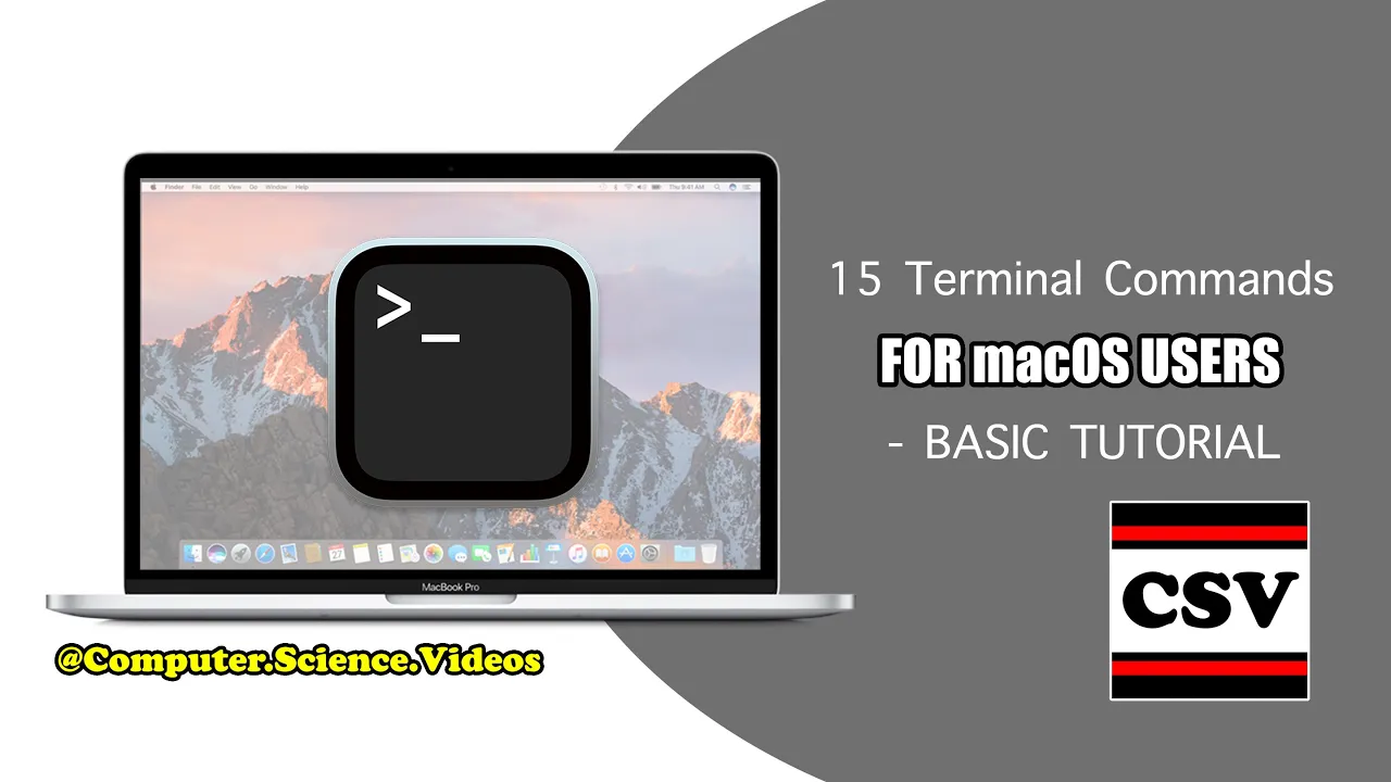 15 TERMINAL COMMANDS For Beginners, Programmers & macOS Users - Basic Tutorial