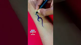 How To Make Simple Tribal Tattoo On Hand Tattoo For Men Tribal Tattoo Designs Tattoo Shorts 