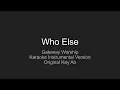 Who Else / Instrumental Karaoke track / Original Key Ab