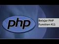 Belajar PHP Function