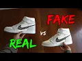 REAL VS FAKE NIKE X DIOR JORDAN 1 COMPARISON
