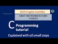Swap Two Values Using Function with Pointer in C Programming Part-24