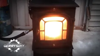Amazing ...Convert your Stove to burn waste oil
