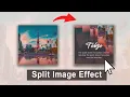 Image Split Effect on Hover using HTML and CSS