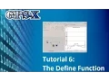 GPS-X Tutorial 6 The Define Function