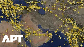 Flight Tracker Shows Empty Skies Over Middle East After US Israel Attacks on Iran APT