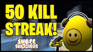 50 Kill Streak Smooth 144 FPS Gameplay Shell Shockers