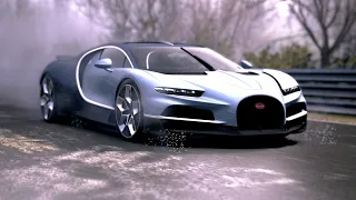 Bugatti Tourbillon vs Ferrari F80 Speciale on a Wet and Slippery Nordschleife