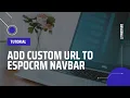 How to set custom url in EspoCRM navbar