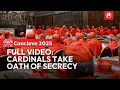 Conclaaf 2025: Kardinalen leggen eed van geheimhouding en trouw af | Volledige video | 7 mei 2025