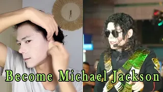 Step by step, how did I become Michael Jackson? !   #Moonwalk #MJ  #Jacko #makeup #化妆