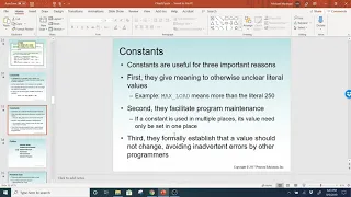 Java 1 Fall 2019 - Chapter 2 Lecture Part Two