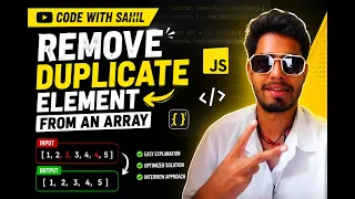 Remove duplicate elements from an array without using an inbuilt function