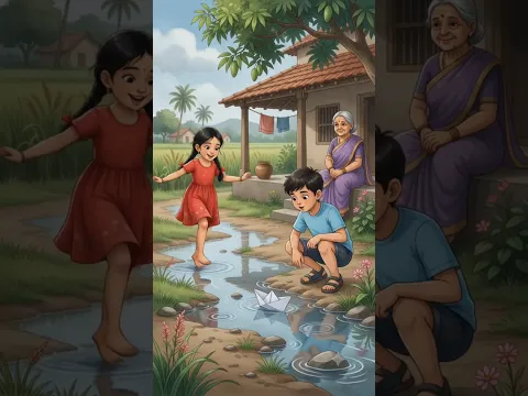 90s में बारिश मे Bus का सफर, नानी का घर, खेत में आम | #shorts #ytshorts #barish #90s