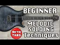 Beginner Lead Guitar Melodic Soloing Lesson with Minor Scales with TABS