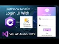 Modern Login UI Design with SQL C Tutorial Must Watch Login UI Tutorial SQL 2020