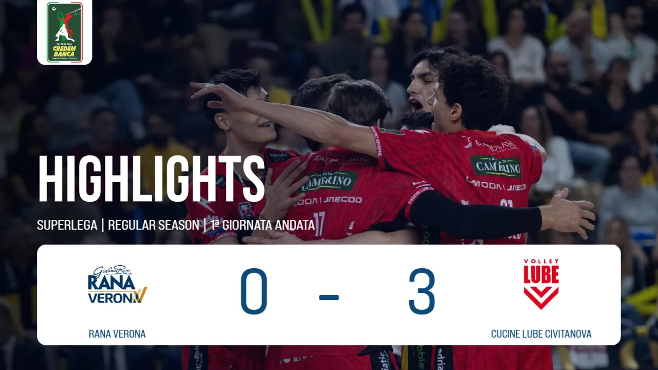Rana Verona vs. Cucine Lube Civitanova - Superlega Credem Banca VBTV Match Highlights