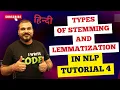 Tutorial 4 Stemming vs Lemmatization and Implementation in NLP Krish Naik