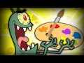Plankton is Making A Cartoon