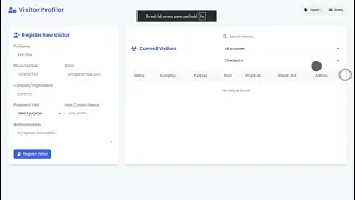 Visitor Profiler App Using HTML CSS and JavaScript with Source Code