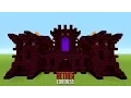 Minecraft How To Build A Small Castle Tutorial Nether Castle Fort 2016 2017