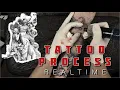 Black And Grey Tattoo Process Realtime