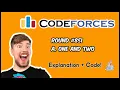 Codeforces Round 851 Div 2 Solution Problem A One and Two Explanation Code Java