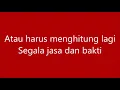 KepadaMu Kekasih   Jamal Abdillah, Hattan & M  Nasir lirik